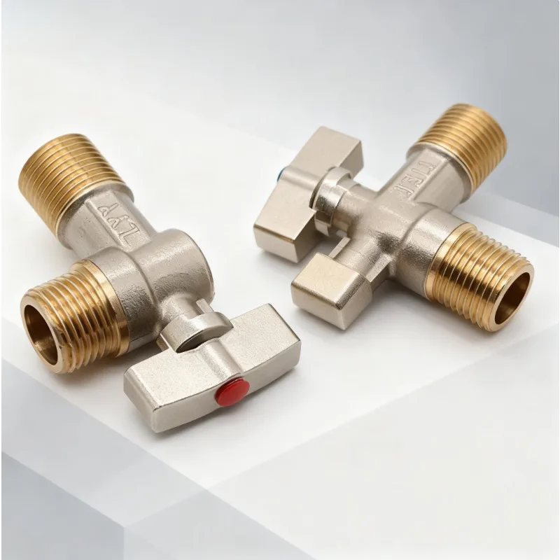 Full-Flow Ball Valve with Ball Core Fully Open All-Copper Ball Valve for Hot/Cold Water and Gas Water Heaters 4mm 1pcs