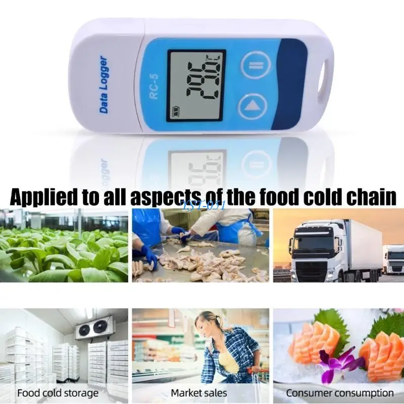 

E15A High Accuracy Industrial Temperature Recorder Tool With Automatic Logging For Refrigerated Cargo Warehousing Management
