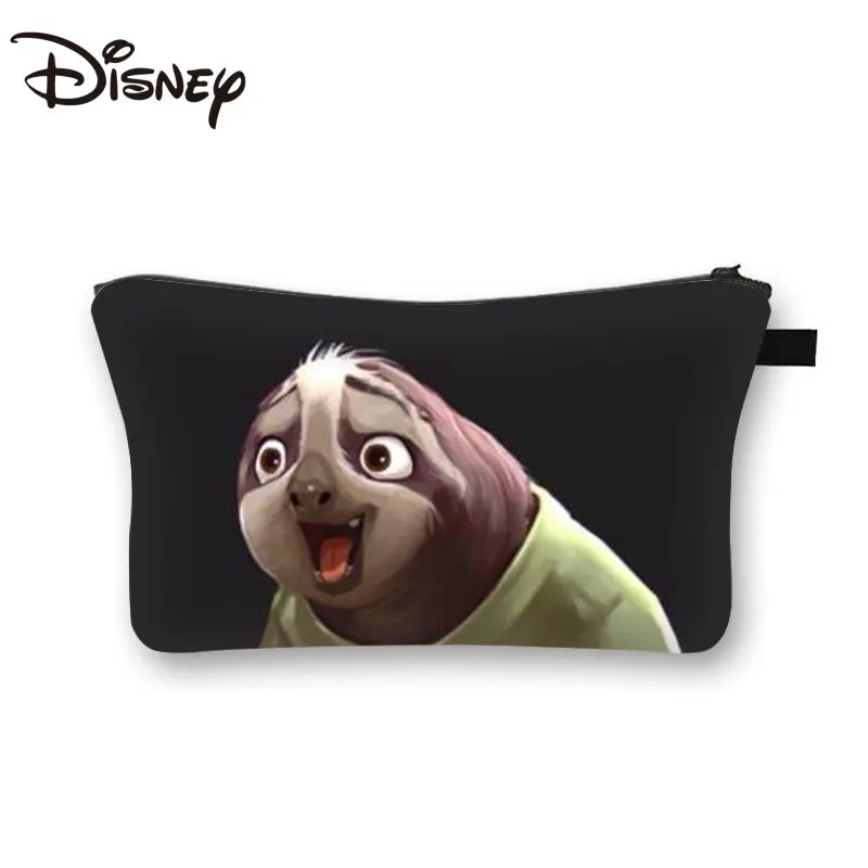 MINISO Disney New Cartoon Fashion Cosmetic Bag Crazy Zootopia Simple Girls Cute Small Fresh Cosmetic Storage Bag Coin Purse