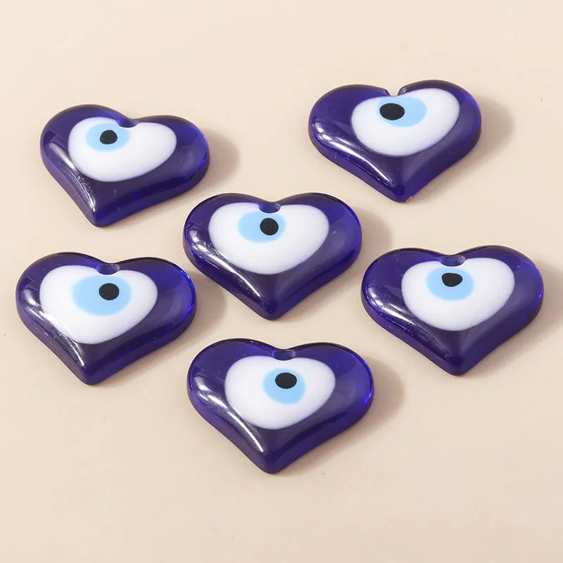 5 Stück Bohemia Lucky Turkish Evil Eye Charms für Schlüsselanhänger, handgefertigt, DIY, Hamsa-Hand, blaue Perlen-Anhänger für Damen und Herren, Dekor – Detail 7