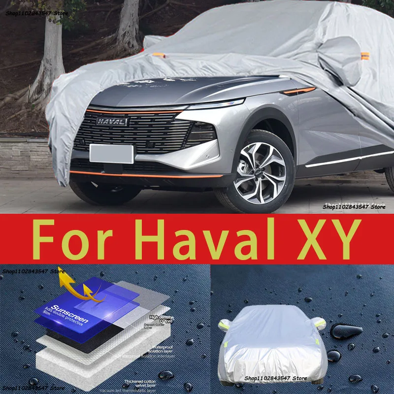 

For Haval XY Car protective cover Auto paint protection Sunscreen heat-insulating waterproof car clothing Car film