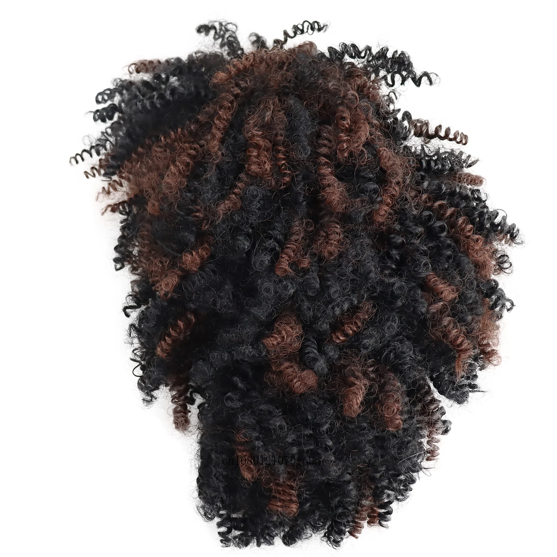 สังเคราะห์สั้น Afro Kinky Curly วิกผมสําหรับชายสีดําชายปุยผสมสีน้ําตาลคอสเพลย์แฟนซีตลกวิกผมทุกวัน Dreads วิกผม