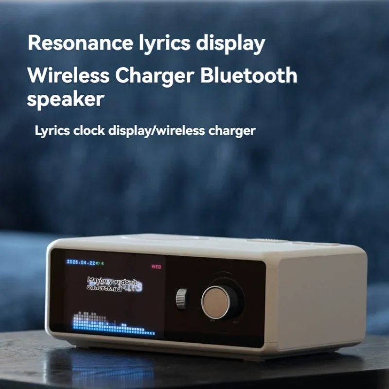 

1200mAh large capacity battery outdoor mini floating lyrics with built-in TFT high-definition screen and 360 ° surround sound