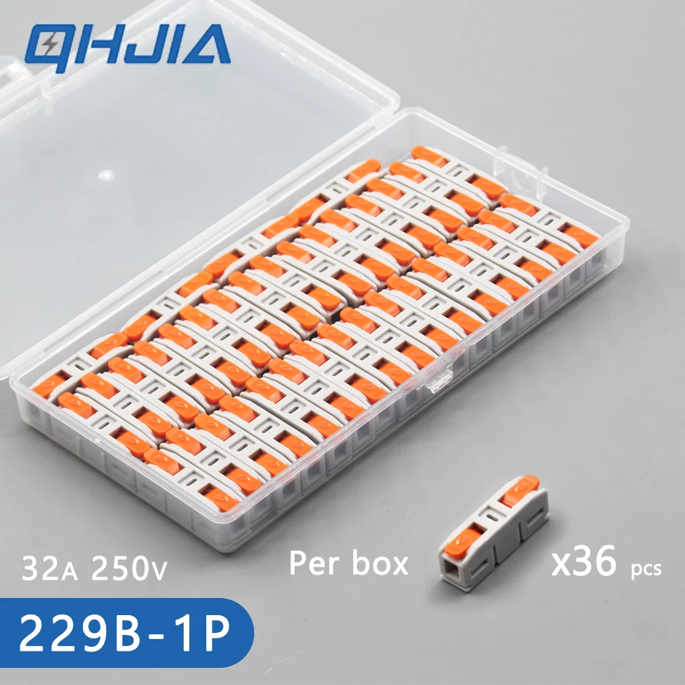 

1BOX Push-in Wire Connectors, Tool-Free Electrical Wiring Toolkit, Fast Wiring Easy Installation for AWG22-14 Cables