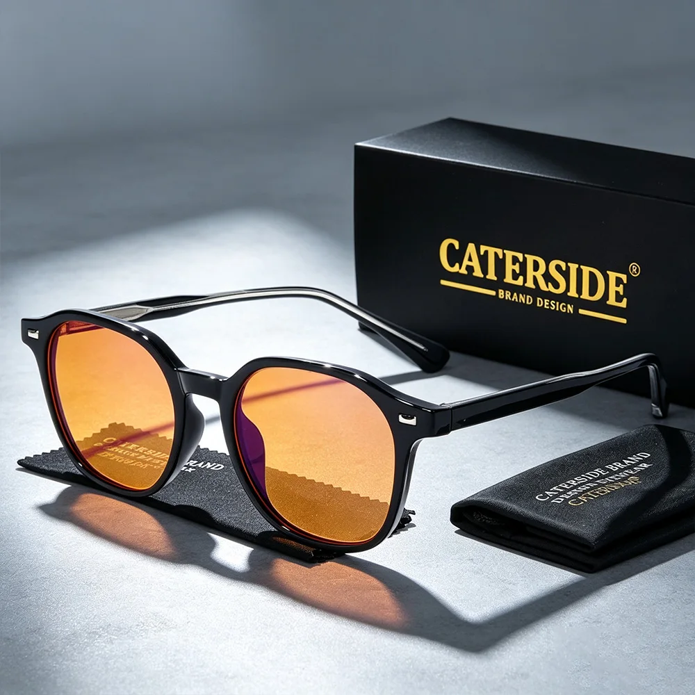 CATERSIDE Herren 99% Blaulichtfilter-Brille Tr-90 Quadratische Ar Anti-Reflexionsfolie Damen Business Casual Büro Gaming-Brille – Detail 1