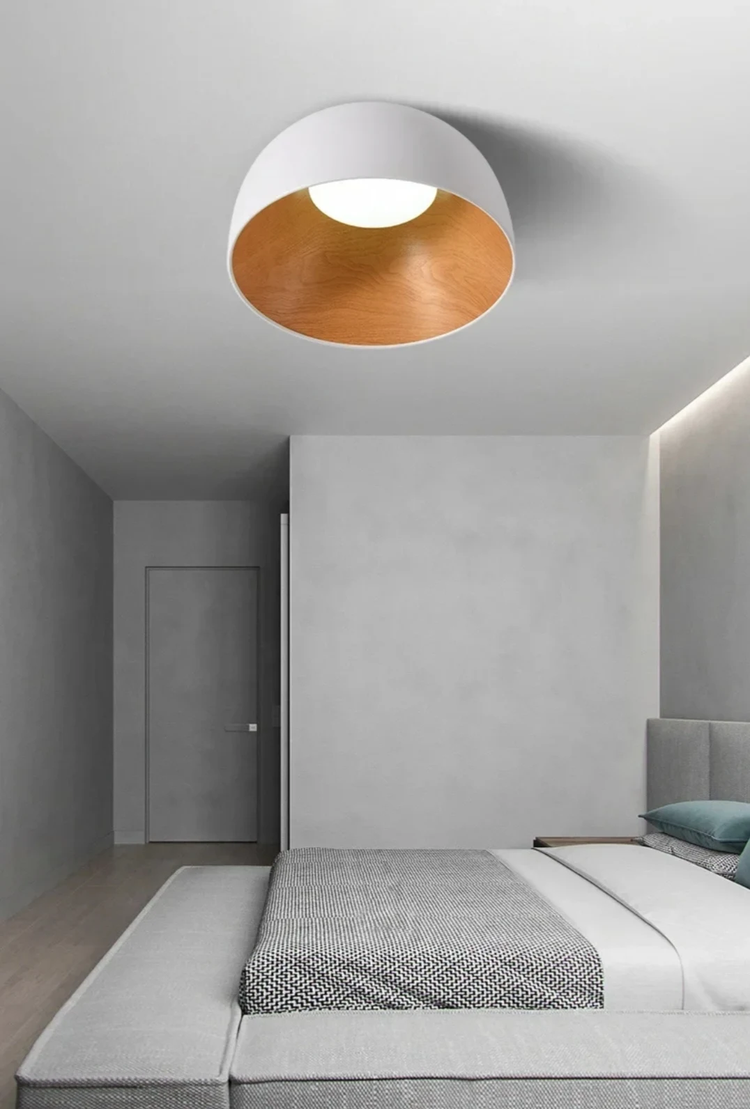 

Bedroom lamp study simple modern led ceiling lamp master bedroom room lamp Nordic silent wind balcony minimalist lamp Chandelier