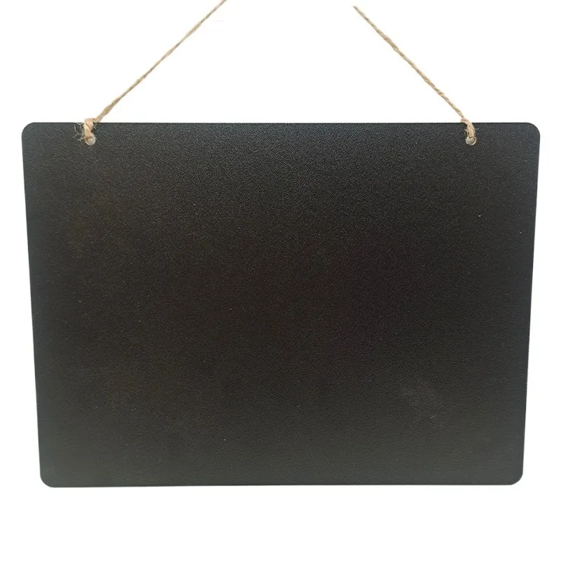 Pizarra de Doble Cara con Cuerda para Colgar, Tablero de Mensajes Borrable para Decoración del Hogar, Letrero Rústico para Decoración de Paredes para Eventos y Ocasiones