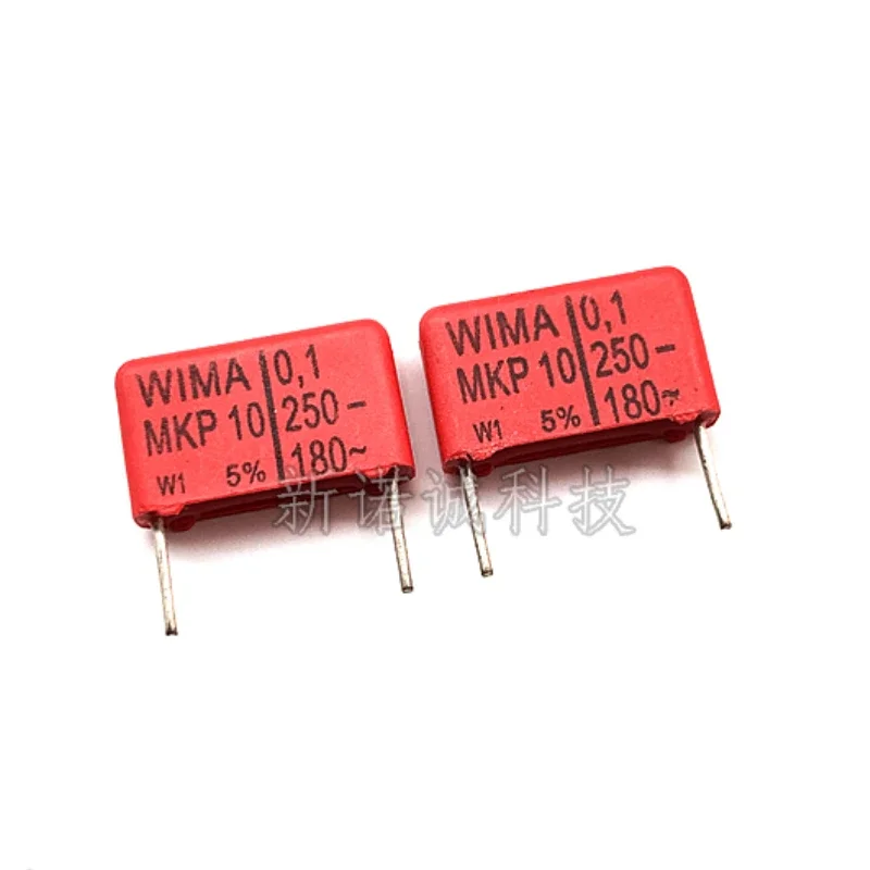 

5pcs/50pcs Germany WIMA 104 250V 0.1UF 250V 100nF 104J 5% MKP10 Pitch 15mm Audio DIY Film Capacitor