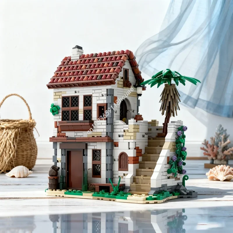 

1346pcs MOC Pirates Tavern Series 2 Piratesed Model Building blocks Architecture creative idea toy Kids Christmas gifts Birthday