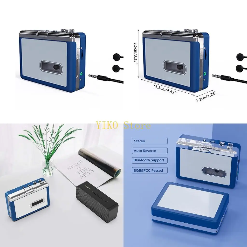 K32C Tape Player Bluetooth-compatible for Entertainment Learning Outdoor Compact