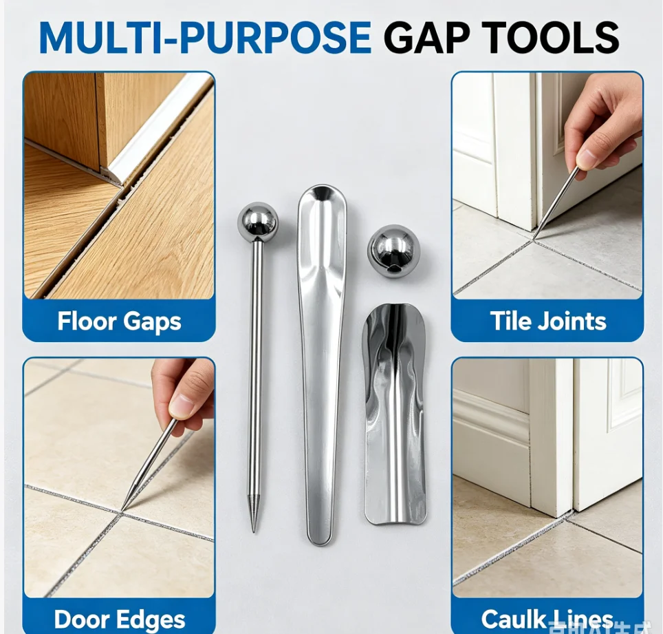 5 in 1 Grout Removal Tool Set Ceramic Tile Gap Repair Beauty Seam Press Ball Stick Floor Wall Corner Scraper Knife