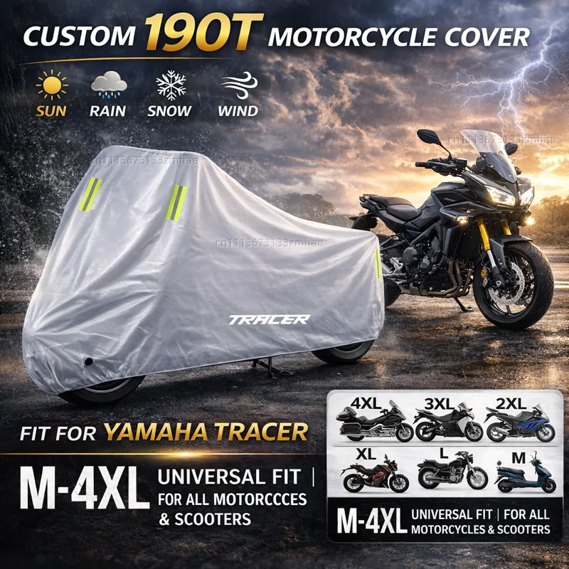 

For YAMAHA TRACER 900GT Tracer 700 900 GT Tracer700gt MT09 MT07 2021 Motorcycle Cover Waterproof UV Protective All Weather Cover