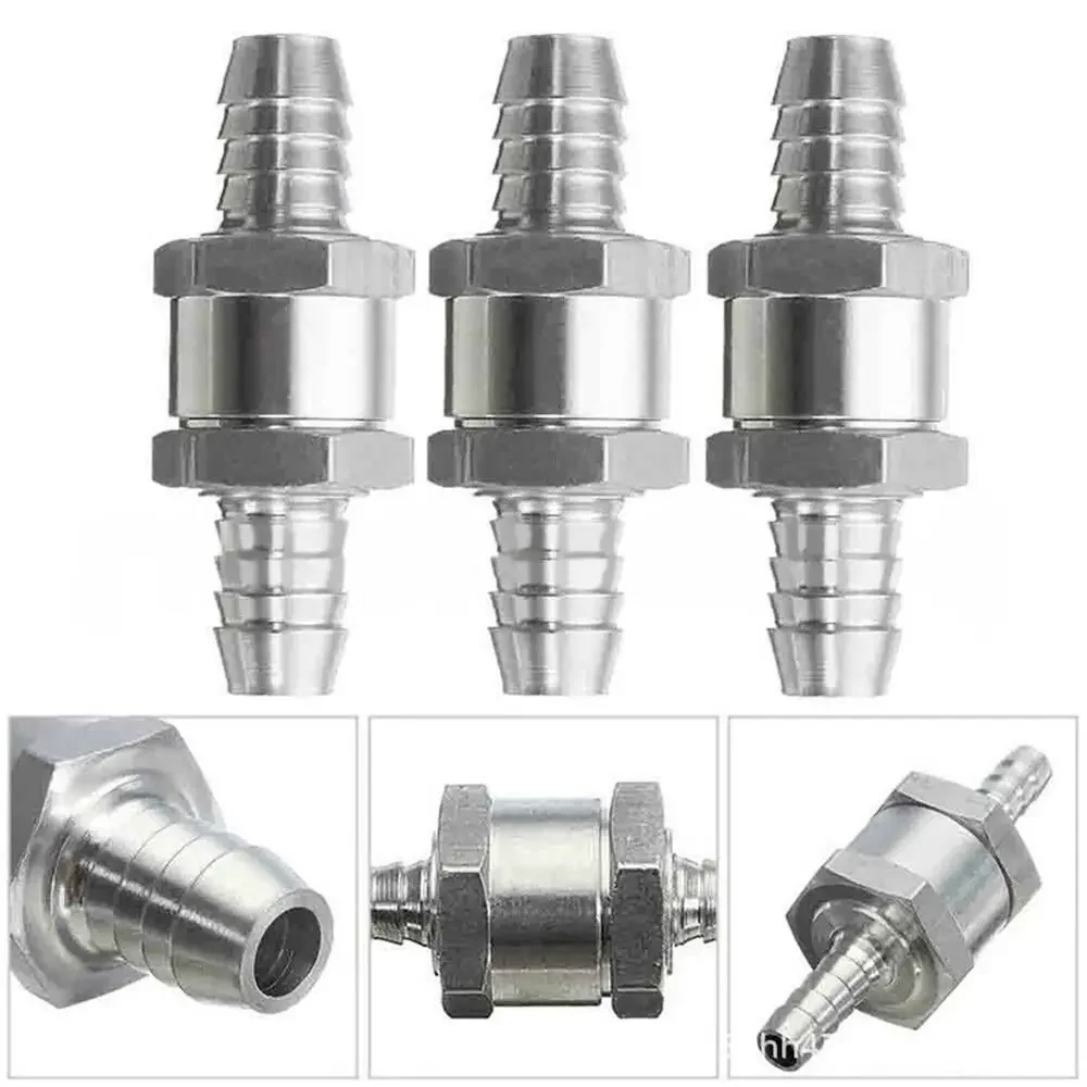 6/8/10/12mm Car Automotive One-way Check Valve Aluminium Alloy Vehicle Check Valve Fuel Non Return Petrol Diesel Oil Water