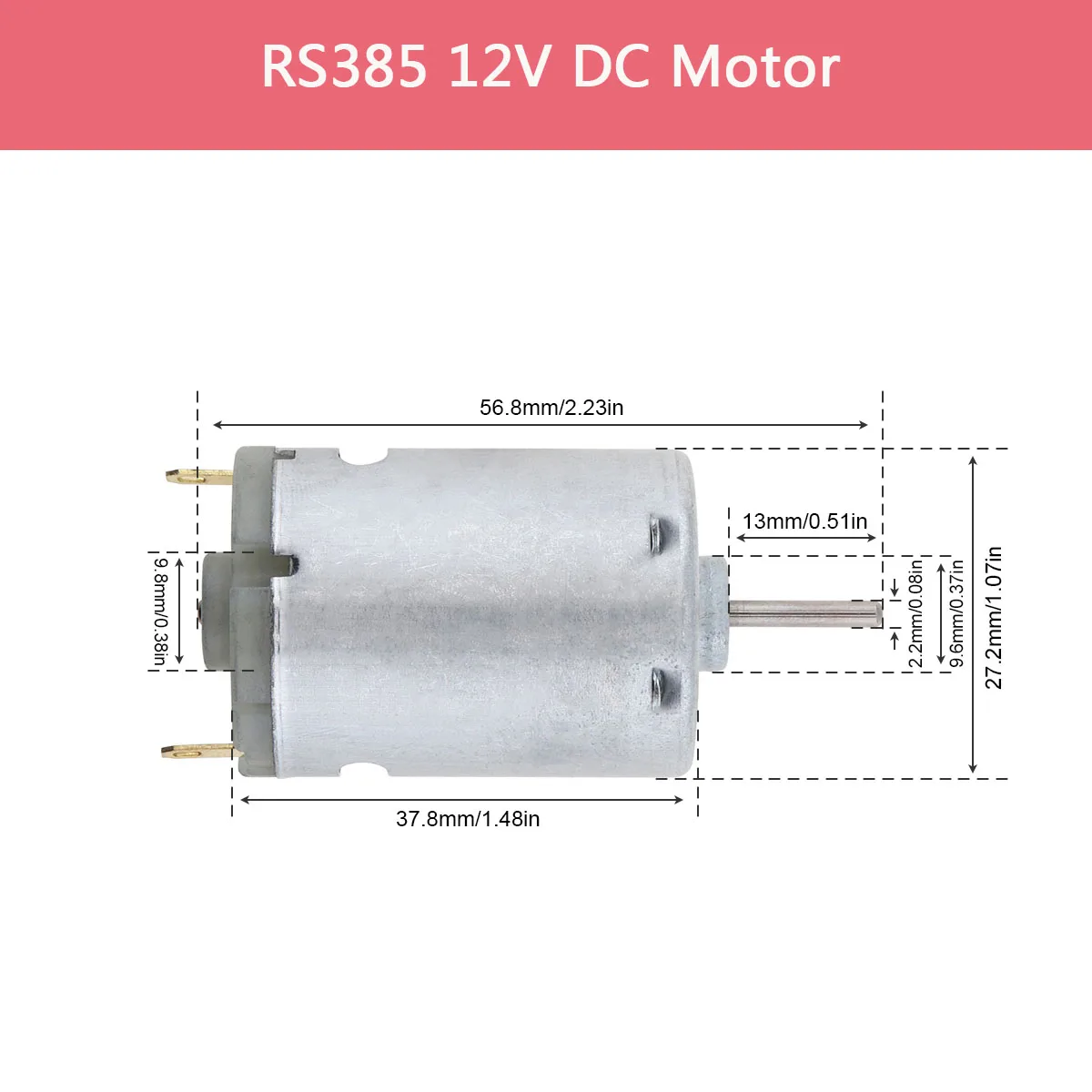 RS365 DC Motor 3V 12V 130 260 280 380 385 High Speed Carbon Brush Electric Motor for Hair Dryer DIY Toy Fan Mini Micro Motor