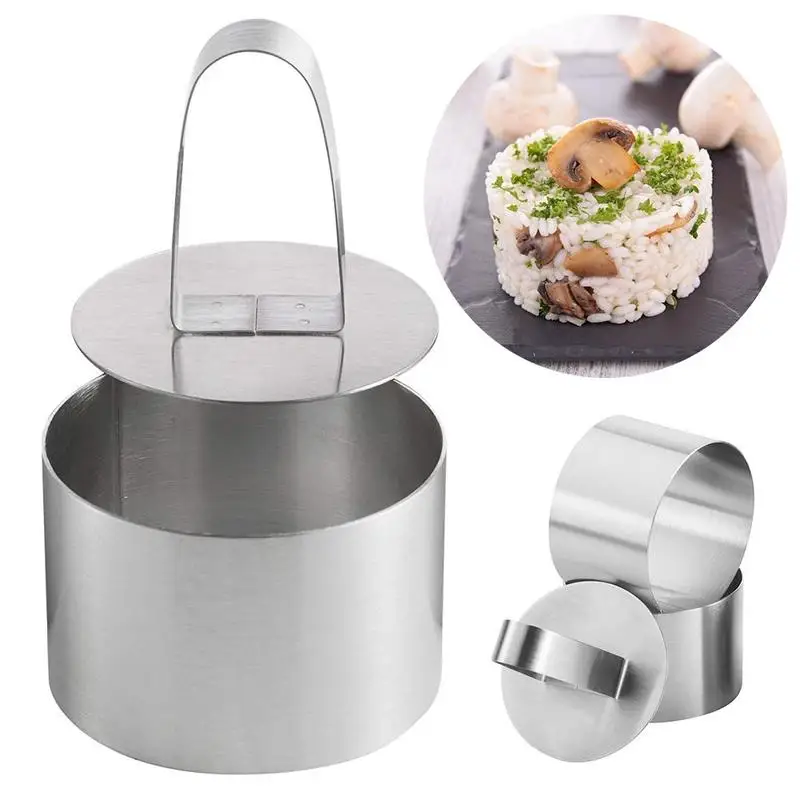 Mould for Salad Baking Dish Diy Bakeware Tools Cupcake Mold Salad Dessert Die Mousse Ring Cake Cheese Tool Stainless Steel