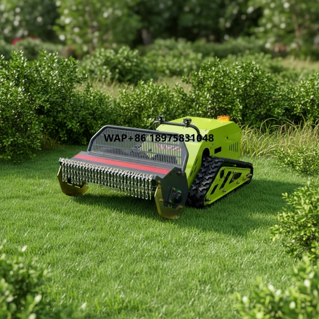 OEM 48V Electric Remote Controlled 80 Type Crawler Grass Cutter Lawn Mower with Hydraulic Lift for Orchard Agricultural