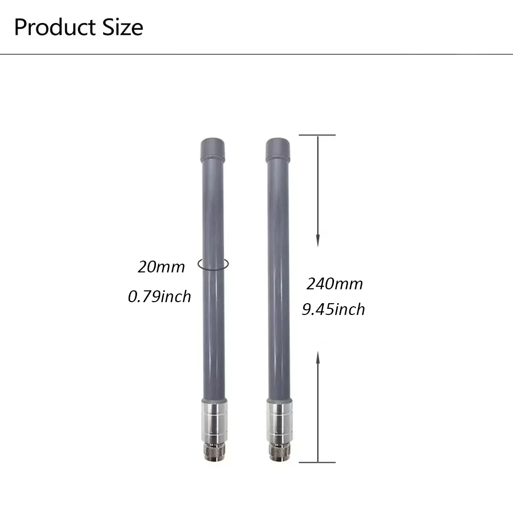 915MHz LoRa Antenna N Male Omni Outdoor Fiberglass Waterproof Lorawan 915 MHz Antennae for Helium Hotspot Miner