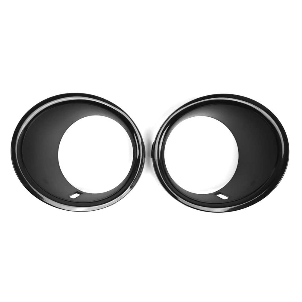 1 Pair Car Front Fog Light Lamp Frame Trim Ring Cover Guard 51112753661 51112753662 For BMW Mini Cooper R55 R56 R57