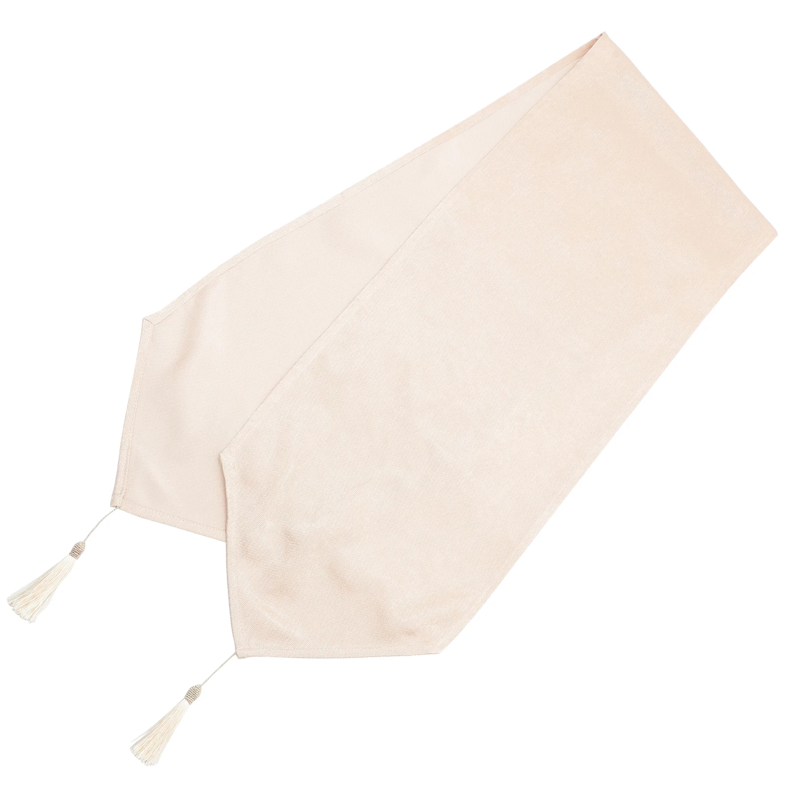 

Linen Table Runner Farmhouse Style Thick Beige Tablecloth Party Dining Wedding Festival Home Table Cover