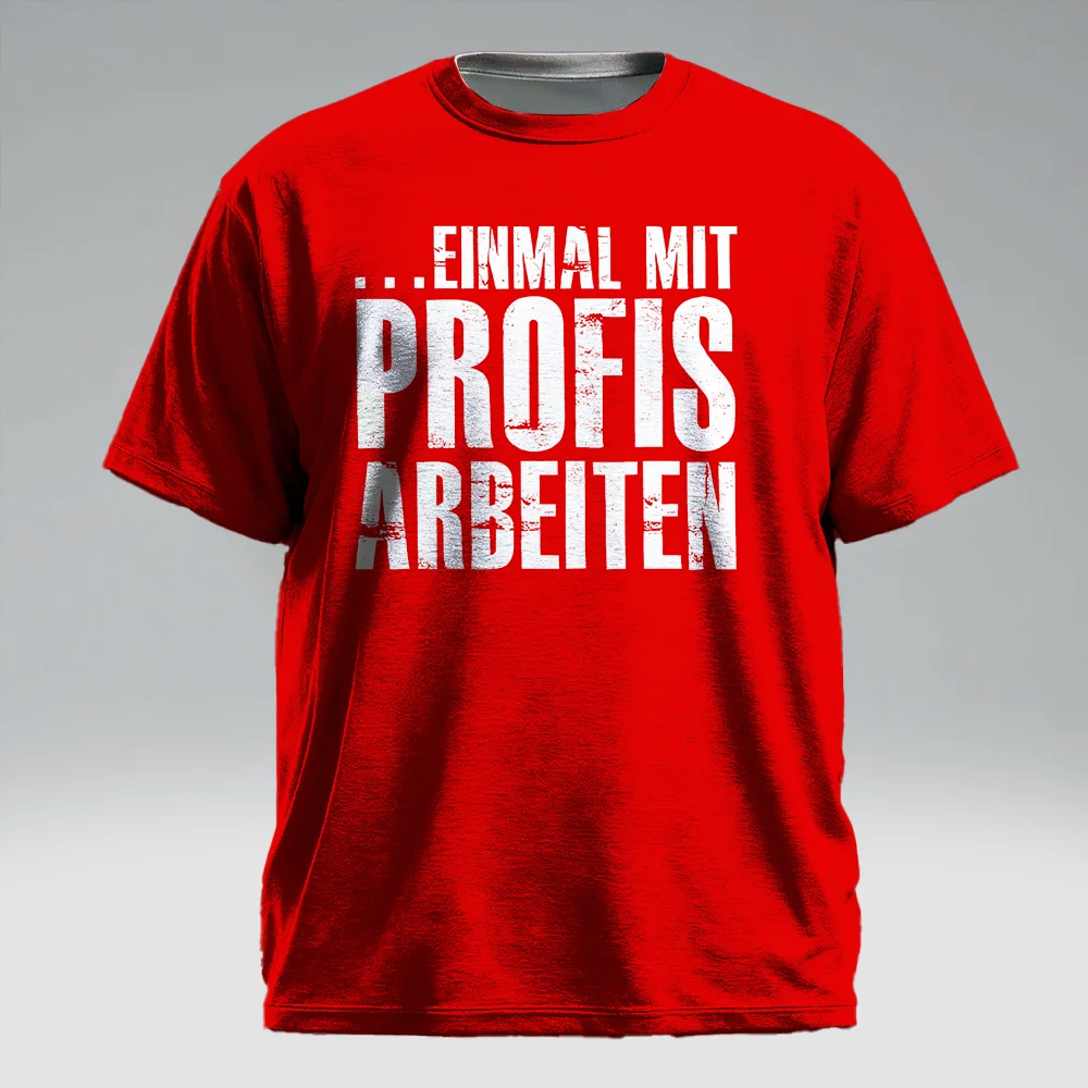 

S-9xl plus size Men's Short Sleeve T-Shirt: Text-Chic Vibe Sleek Witty Phrases, Wrinkle-Resistant, Ideal for Daily Casual