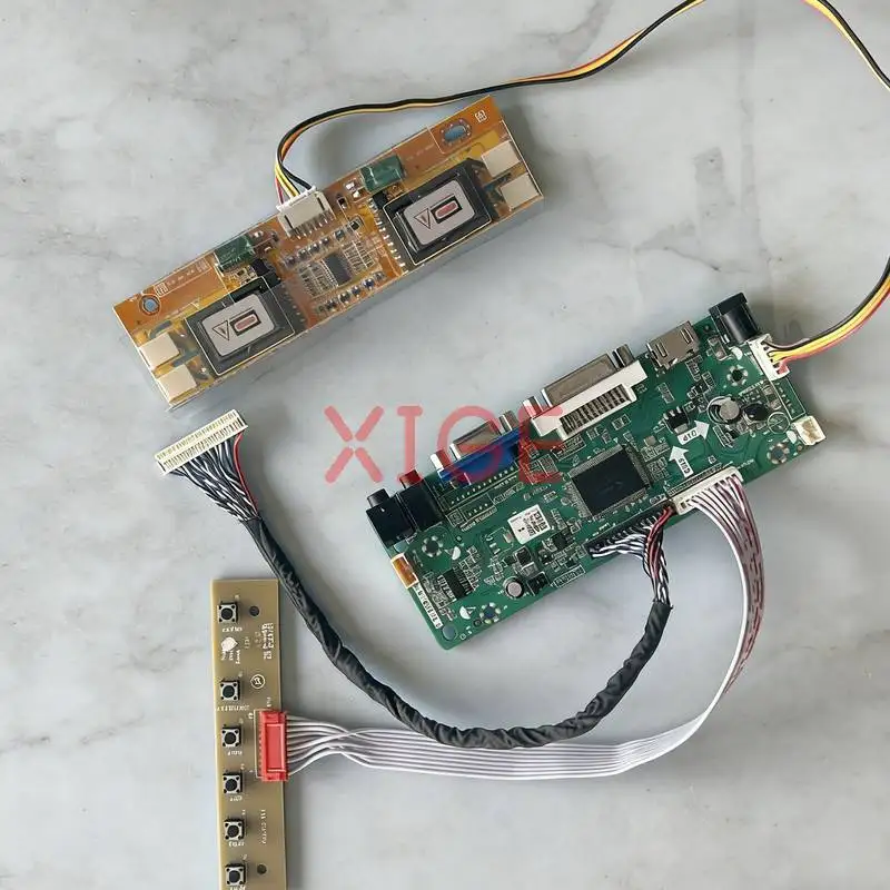 

LCD Monitor Panel Controller Drive Board Fit LTM201UX-L01 M201UN04 V0 1600*1200 LVDS-30Pin HDMI+DVI+VGA 1600x1200 4-CCFL DIY Kit