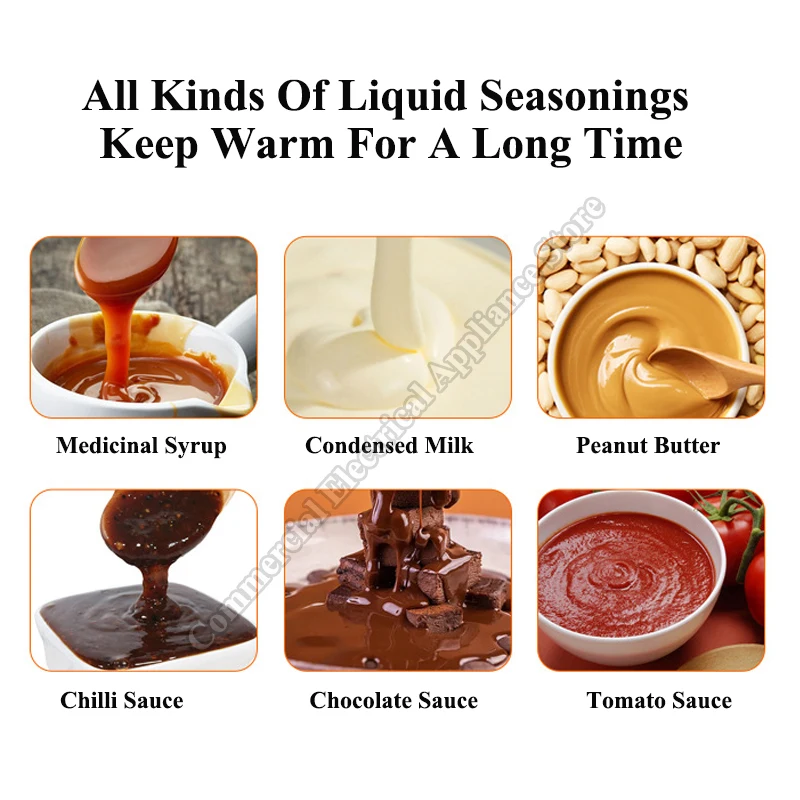 Electric Sauce Machine Cheese Chocolate Distributor Sauce Warmer Pump 3L Machine Constant Warm-keeping Electric Sauce Machine