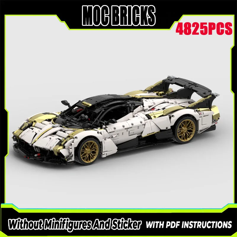 Nuovo Moc Building Block Modello Super Sport Car Huayra R Evo Modular Building Block Regalo Giocattolo per bambini Set di assemblaggio fai da te