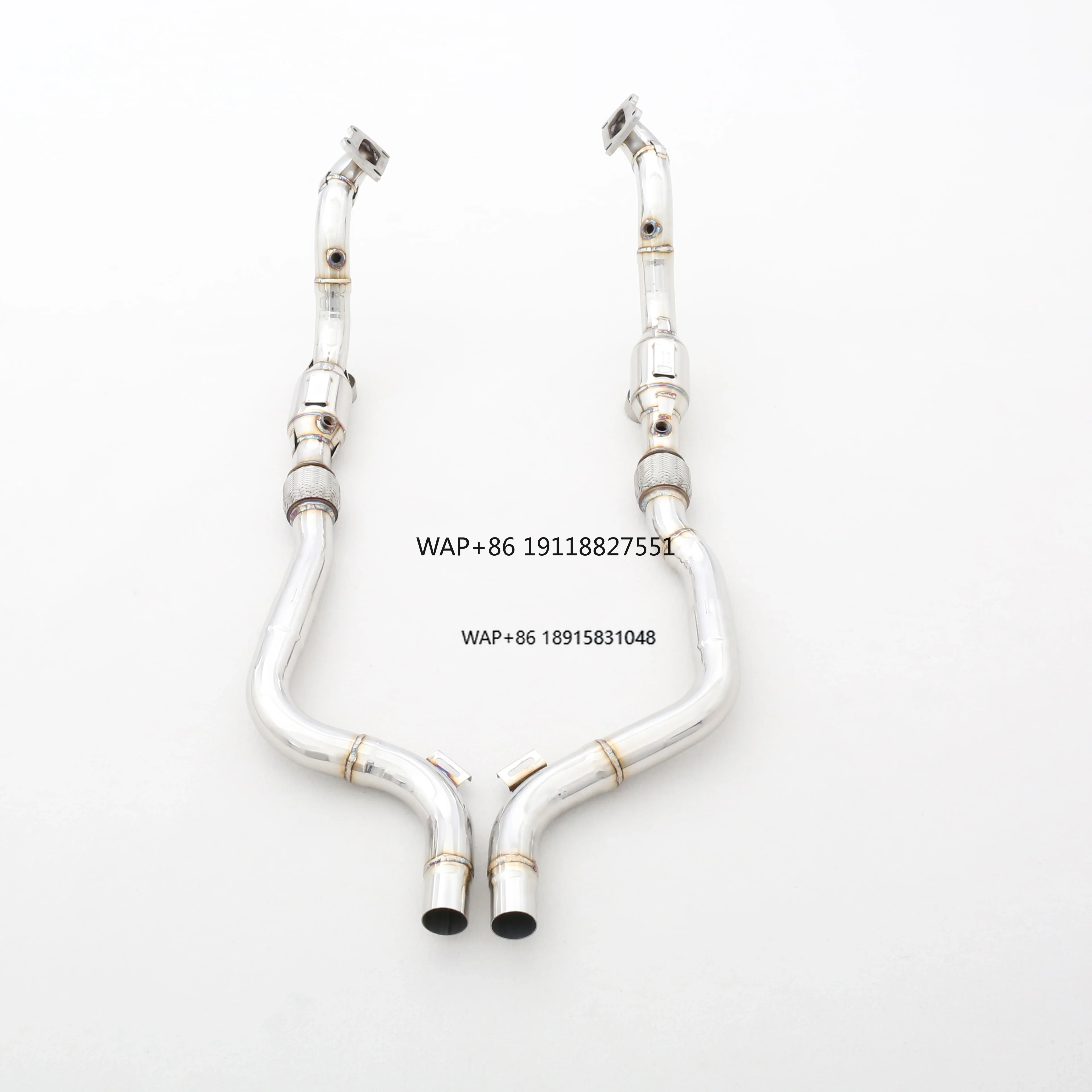 

Custom 304 Stainless Steel Race Catted Downpipe Heatshield for Performance Exhaust Pipes