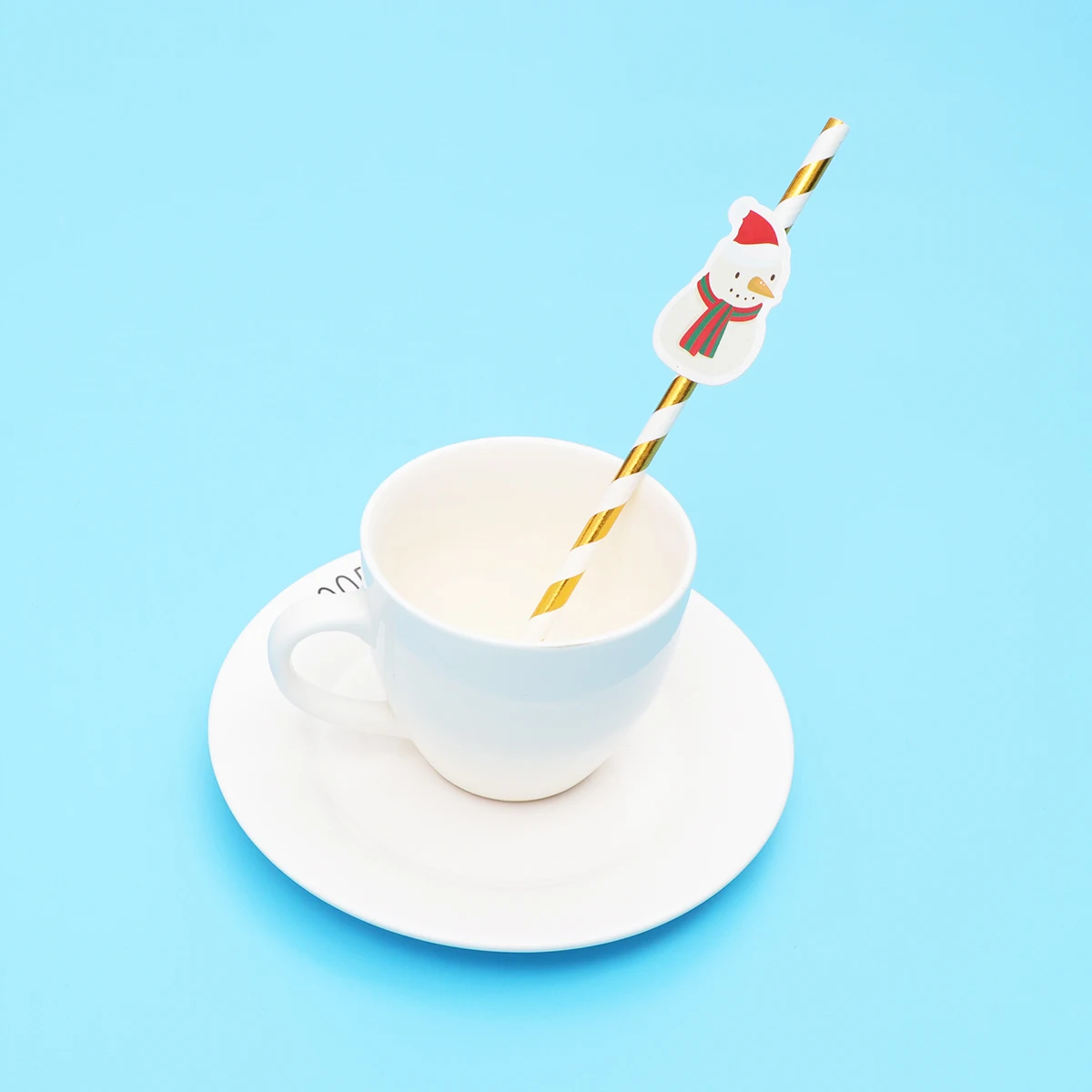 

90 Pcs Disposable Paper Straws Cartoon Christmas Drinking Straws for Party Decorations Safe Use Bright Color Novel Design