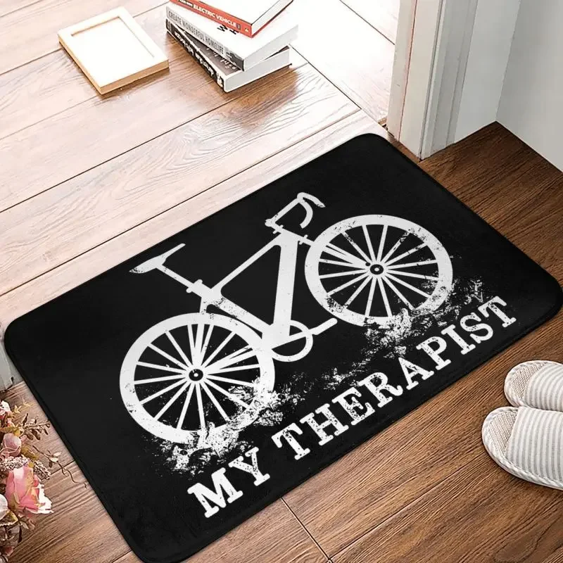Mountain Bike Front Door Mat Anti-Slip Outdoor Absorbent Bicycle Racing MTB Biker Doormat Kitchen Bedroom Entrance Rug Carpet