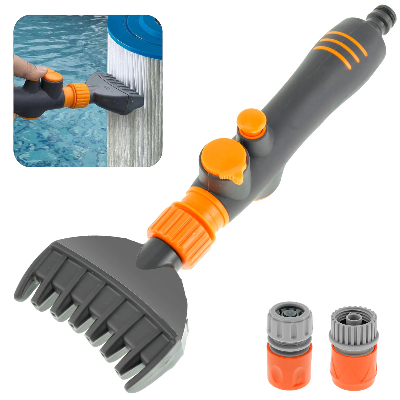 Pool Spa Filter Element Cleaning Tool Handheld Filter Rinse Hot Tub Cleaner Removes Debris and Dirt Element Cleaner