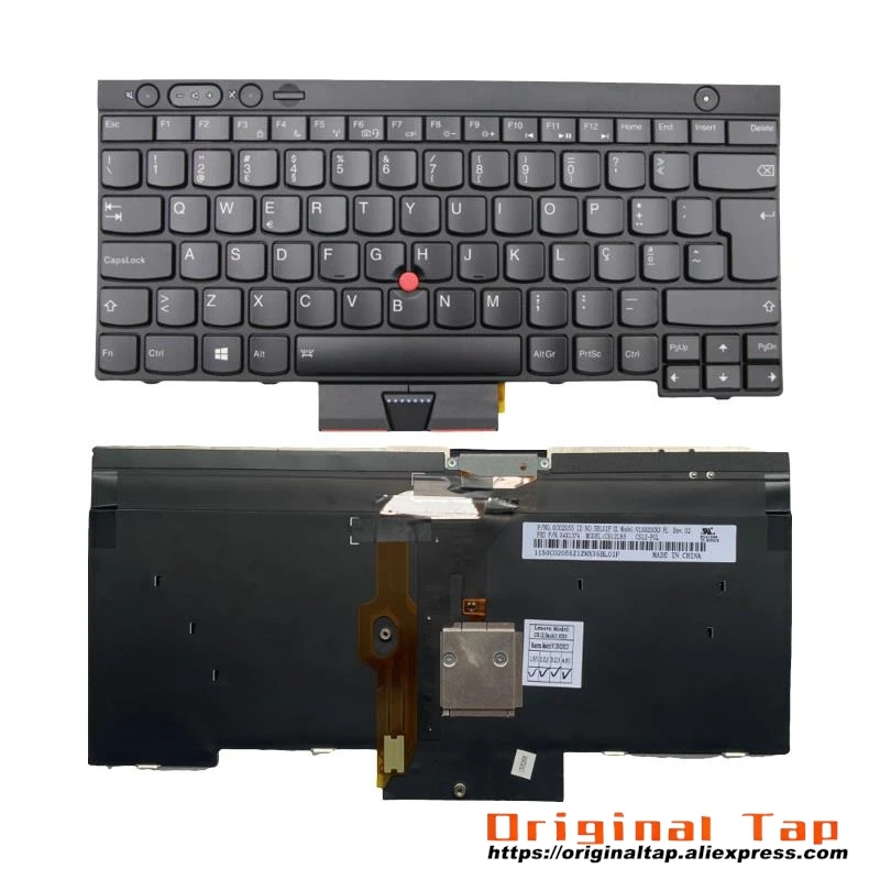 

PT Portuguese Backlit Keyboard for Lenovo Thinkpad T430 T430s T530 W530 X230 X230t 04X1262 04X1375 04Y0550 04Y0661