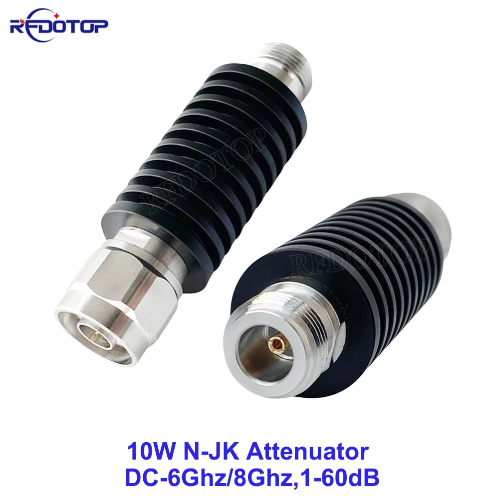 1-個-10-ワット-n-jk-アッテネータ-dc-6g-8ghz-1-2-3-5-6-10-15-20-30db-40db-50db-60db-n-rf-同軸電源-n-オス-n-メス-50ohm