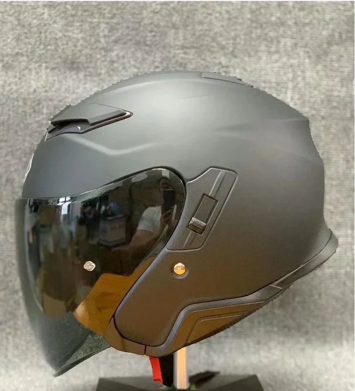 Open Face Motorcycle helmet J-CRUISE matte black helmet Riding Motocross Racing Motobike Helmet