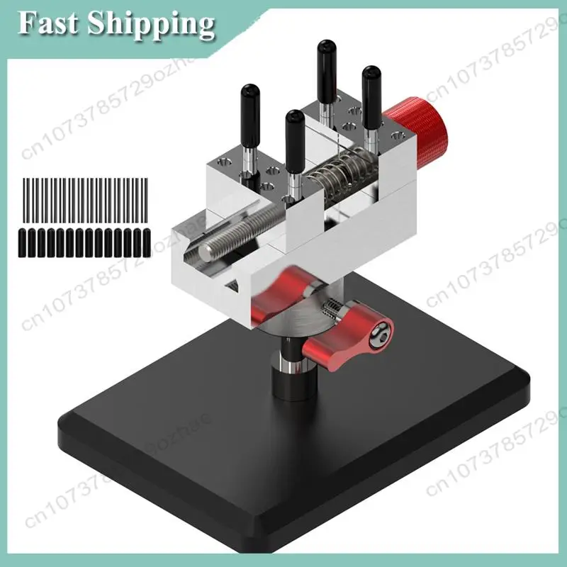 -A01R Stainless Steel Slide Rail Clamps Bench Vise 45° Adjustable Precision Model Making Tools For Modeling Bench