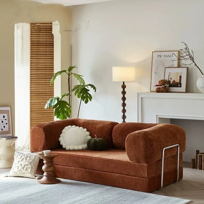 

French retro antique sofa detachable size apartment art combination sofa