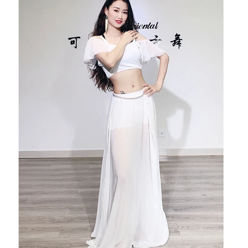 Traje de danza del vientre traje Caderin bailarina lecciones desgaste para mujeres conjunto Oriental adulto profesional Top faldas vestido traje