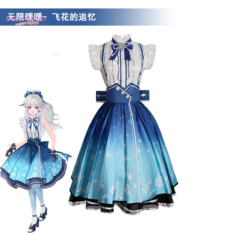 

Бесконечный Nikki Косплей Костюм Летающие Цветы Память Свечение Аниме Наряд