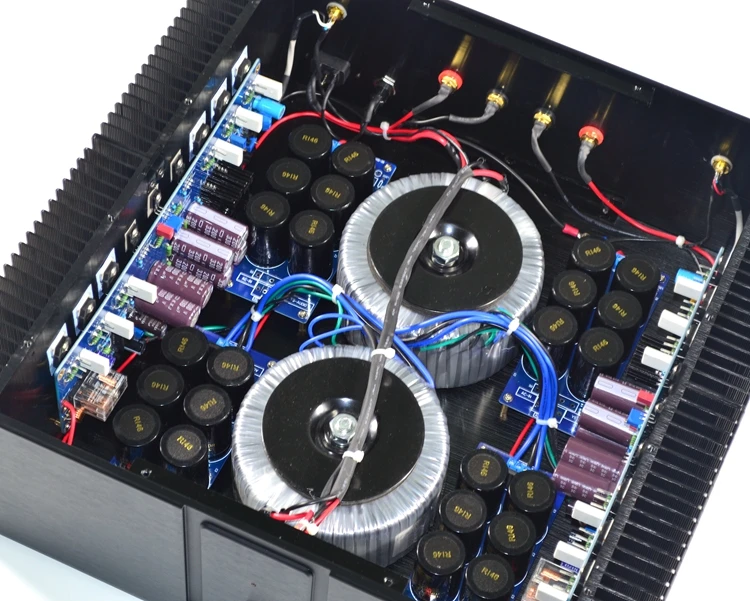 YS-audio Class AB 265W*2 \Class A 50W*2 KSA100  pure power amplifier circuit double transformer KSA100,10HZ-30KHZ