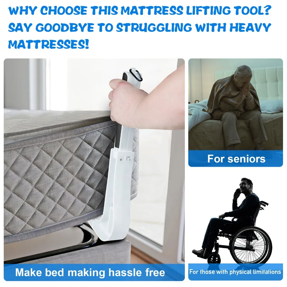 Easy Grip Foldable Mattress Lifter Sturdy Compact Lever Tool Labor-saving Practical Bed Tool Bed Making