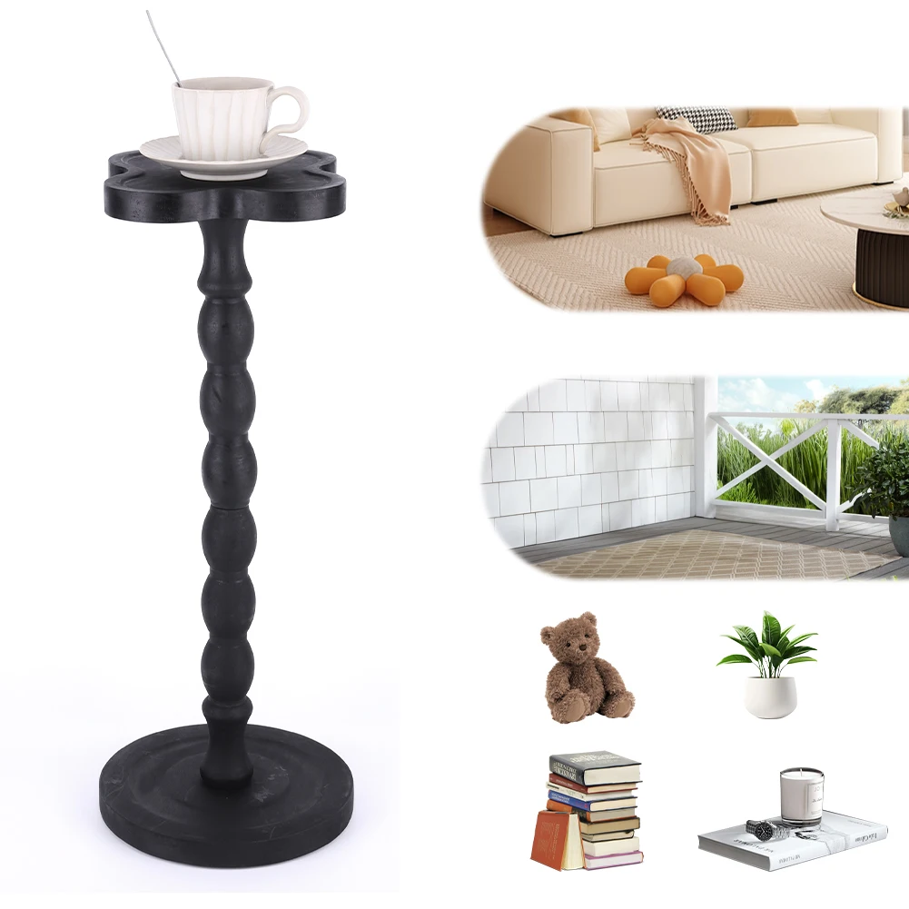 

Compact Tea Table Portable Corner Table Couch Side Table for Coffee Drink Snack Living Room