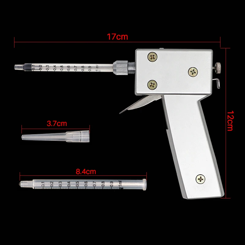 1Set Poultry Chicken Artificial Insemination Gun Continuous Insemination Gun Kit Farming Poultry Insemination Gun Equipments kit