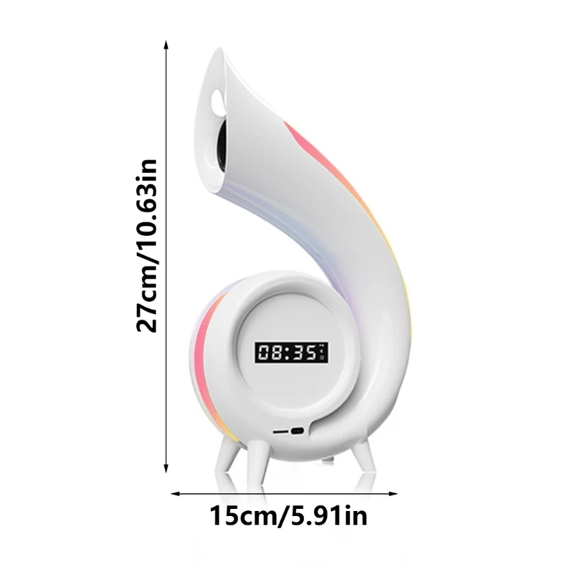Altoparlante wireless multifunzione con effetto luce LED Lampada notturna 8 in 1