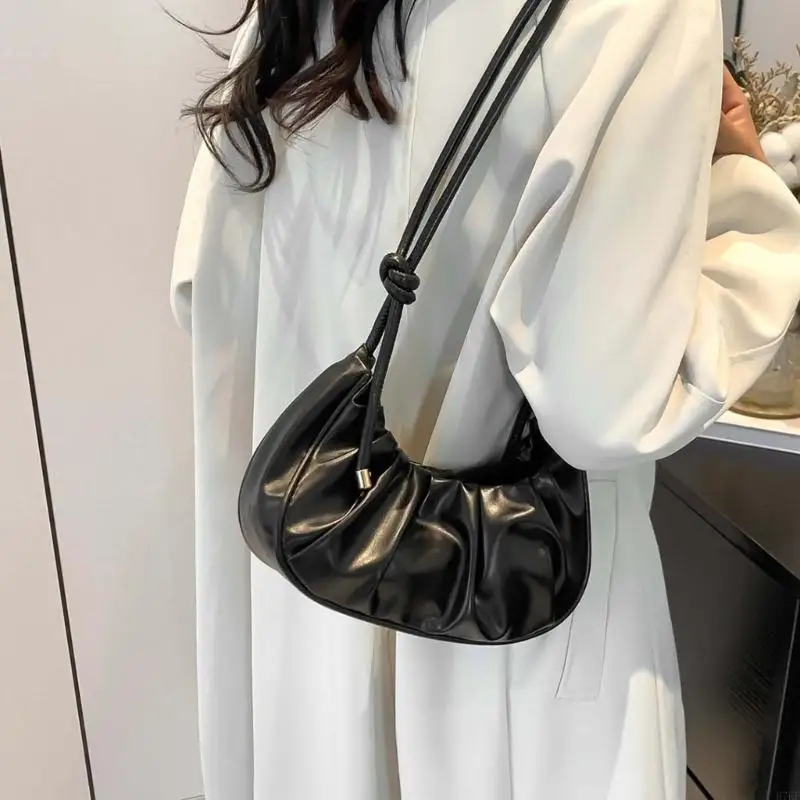 حقيبة يد جلدية أنيقة بوريس خفيفة الوزن حزام قابل للتعديل للتنقل اليومي أو السفر H7EF