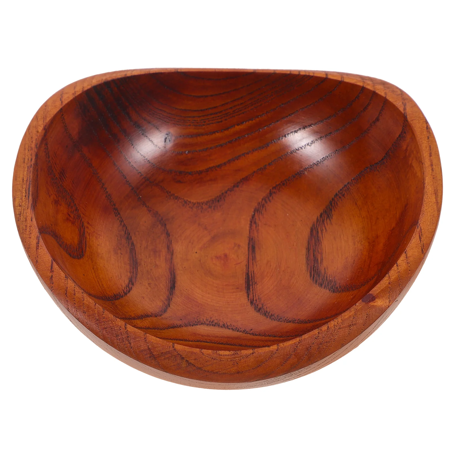

Yuanbao Wooden Bowl Small Bowls Solid Ingot Snack for Eating Fruit Kitchen Counter