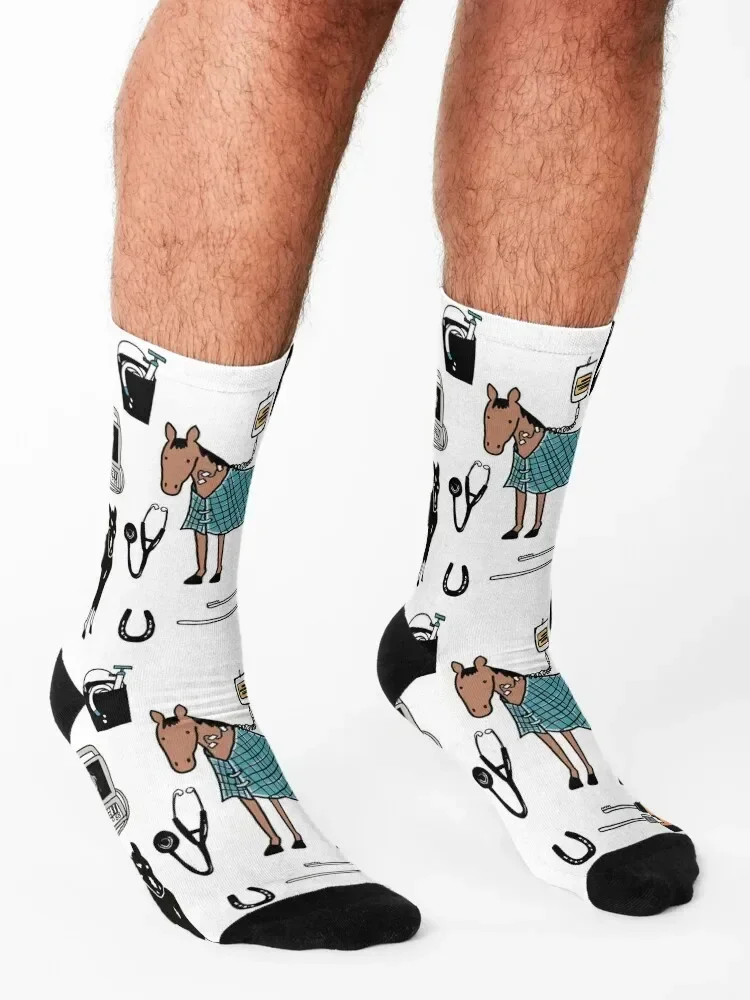 Dr Fluffton’s horse clinic Socks golf Thermal man winter new in's football Socks Ladies Men's