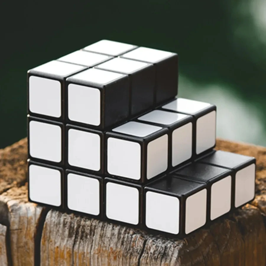 Blanker Cube 3x3รูบิคกระจกทรงแปลกปริศนาความเร็วปริศนามืออาชีพแก้เครียดของเล่นแก้เครียด