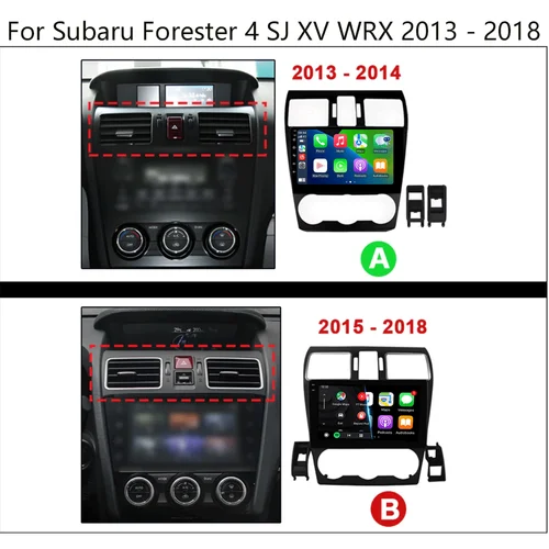 Imagen 2 del producto Reproductor de vídeo Android 15 Radio estéreo de coche para Subaru Forester 4 SJ XV 2012-2015 4G navegación Multimedia GPS cámara Carplay 360