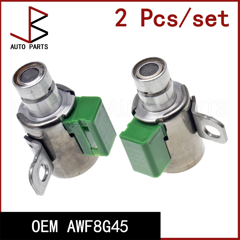 2 Pcs/set Refurbished Genuine Green Solenoid Valve for Peugeot BMW AWF8G45 8G45  Valve Body