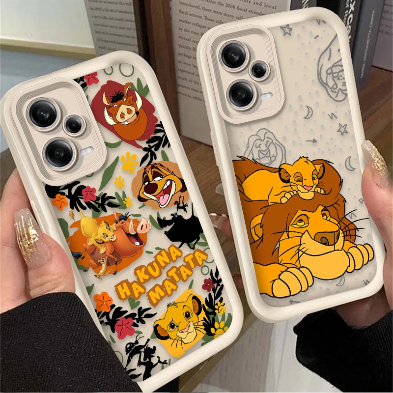 Disney The Lion King Cartoon Case for Xiaomi Redmi Note 12 11 13 Pro Plus 4G 5G 10S 11S 9S 12S 10 9 Redmi 12C 14C 13C A3 12 Capa